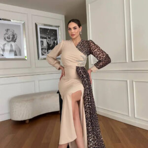 ElegantSheath Dress With Leopard Print - Brand: Mode Roy - Women & Kids, Baby Clothes Wholesale - TheBS Women