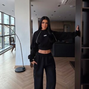 Tracksuit - Sporty & Casual Oversized Jogger Set - Brand: EYYO ATELIER - Women & Kids, Baby Clothes Wholesale - TheBS Women