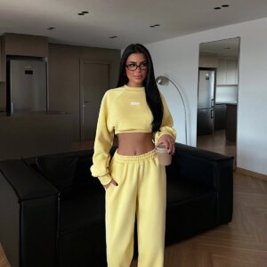 Tracksuit With Oversized Fit And Jogger Pants - Brand: EYYO ATELIER - Women & Kids, Baby Clothes Wholesale - TheBS Women