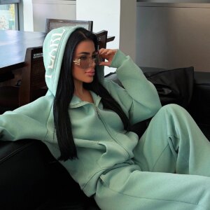 Tracksuit Oversized Jogger With Kangaroo Pocket - Brand: EYYO ATELIER - Women & Kids, Baby Clothes Wholesale - TheBS Women