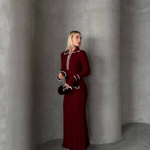 Elegant Formal Modest Sweater Dress - Brand: My Jest Fashion - Women & Kids, Baby Clothes Wholesale - TheBS Women