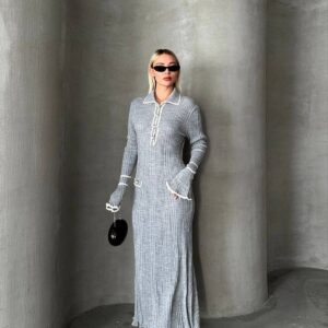 Elegant Maxi Sweater Dress - Brand: My Jest Fashion - Women & Kids, Baby Clothes Wholesale - TheBS Women