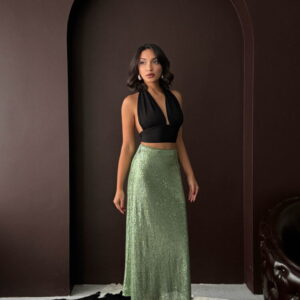 Green Glam Elegant Sexy Formal Maxi Slip Skirt - Brand: Topshow - Women & Kids, Baby Clothes Wholesale - TheBS Women