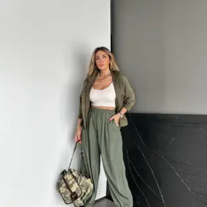 Green Casual Sport Jogger Pants - Brand: Cream Rouge - Women & Kids, Baby Clothes Wholesale - TheBS Women