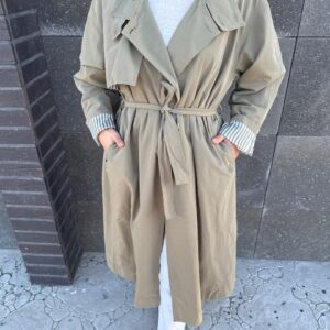 Trenchcoat Elegant Single-Breasted With Notched Collar - Brand: Cream Rouge - Women & Kids, Baby Clothes Wholesale - TheBS Women