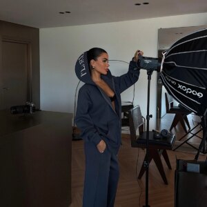 Navy Blue Tracksuit - Oversized Casual Sport Set - Brand: EYYO ATELIER - Women & Kids, Baby Clothes Wholesale - TheBS Women