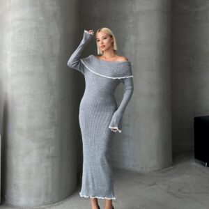 Elegant Sheath Dress With Off Shoulder Neck - Brand: My Jest Fashion - Women & Kids, Baby Clothes Wholesale - TheBS Women