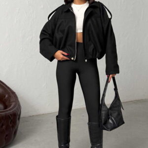 Shacket Jacket Oversized Fit Zip Up - Brand: Topshow - Women & Kids, Baby Clothes Wholesale - TheBS Women