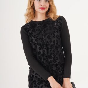 Black Elegant Vintage Bodycon Set - Brand: Lustrin - Women & Kids, Baby Clothes Wholesale - TheBS Women