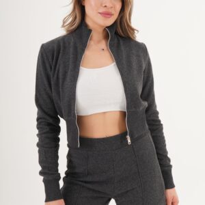 Grey Tapered Carrot Pants With High Waist - Brand: Lustrin - Women & Kids, Baby Clothes Wholesale - TheBS Women