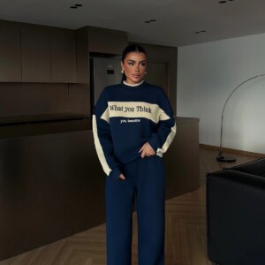 NavyTracksuit Oversized Jogger Set - Brand: EYYO ATELIER - Women & Kids, Baby Clothes Wholesale - TheBS Women