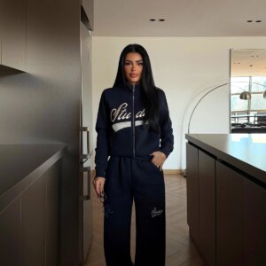 NavyTracksuit With Zip Up Jogger Pants - Brand: EYYO ATELIER - Women & Kids, Baby Clothes Wholesale - TheBS Women