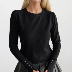 Blouse Slim Fit Long Sleeve For Fall Winter - Brand: Black Fashion - Women & Kids, Baby Clothes Wholesale - TheBS Women