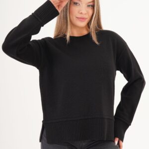 Sweater - Casual Elegant Crew Neck - Brand: Lustrin - Women & Kids, Baby Clothes Wholesale - TheBS Women