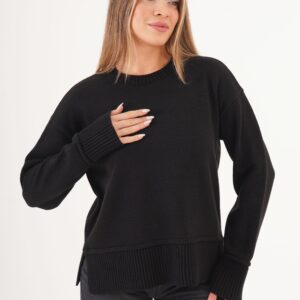 Sweater - Casual Elegant Crew Neck - Brand: Lustrin - Women & Kids, Baby Clothes Wholesale - TheBS Women