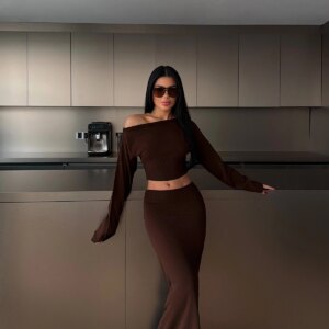 Sexy Elegant Mermaid Maxi Set - Brand: EYYO ATELIER - Women & Kids, Baby Clothes Wholesale - TheBS Women