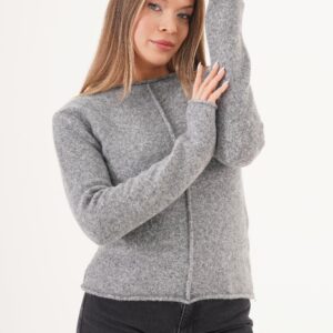 Grey Sweater Slim Fit Extra Long Sleeve - Brand: Lustrin - Women & Kids, Baby Clothes Wholesale - TheBS Women