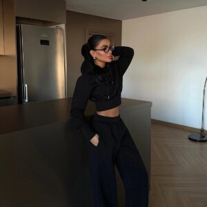 Tracksuit Oversized Fit Palazzo Pants Hoodie - Brand: EYYO ATELIER - Women & Kids, Baby Clothes Wholesale - TheBS Women