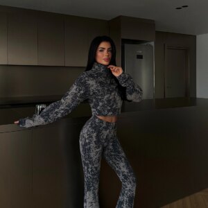 Mix Color Suit Slim Fit Palazzo Flare Leg - Brand: EYYO ATELIER - Women & Kids, Baby Clothes Wholesale - TheBS Women