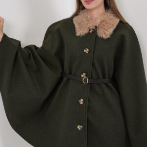 Cashmere Poncho With Belt 9165 - Brand: Bigdart - Women & Kids, Baby Clothes Wholesale - TheBS Women