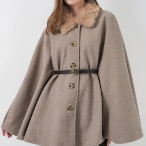 Cashmere Poncho With Belt 9165 - Brand: Bigdart - Women & Kids, Baby Clothes Wholesale - TheBS Women