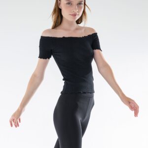 Knitted Carmen Collar Crop Blouse - Brand: la & vetta - Women & Kids, Baby Clothes Wholesale - TheBS Women