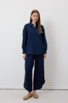 Women's Oversize Modal Shirt Navy - Brand: Levure - Women & Kids, Baby Clothes Wholesale - TheBS Women