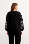 Embroidery Detailed Front Tie Muesli Blouse Black – Brand: Levure – Women & Kids, Baby Clothes Wholesale – TheBS Women