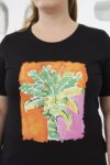 Casual Plus Size Tshirt With Tropical Pattern – Brand: RMG – Women & Kids, Baby Clothes Wholesale – TheBS Women