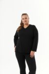 Plus Size V-Neck Elegant Blouse – Brand: RMG – Women & Kids, Baby Clothes Wholesale – TheBS Women