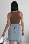 Asymmetrical Mini Skirt With Flap Pocket – Brand: XLove – Women & Kids, Baby Clothes Wholesale – TheBS Women
