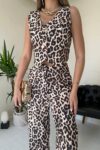 Beige Leopard Print Formal Set – Brand: Elisa – Women & Kids, Baby Clothes Wholesale – TheBS Women