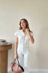 White Casual Streetwear Elegant Jumpsuit – Brand: Elisa – Women & Kids, Baby Clothes Wholesale – TheBS Women
