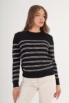 Striped Casual Sweater – Brand: Lustrin – Women & Kids, Baby Clothes Wholesale – TheBS Women