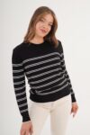 Striped Casual Sweater – Brand: Lustrin – Women & Kids, Baby Clothes Wholesale – TheBS Women