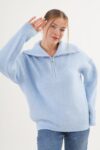Oversized Fit Shawl Collar Sweater - Brand: Lustrin - Women & Kids, Baby Clothes Wholesale - TheBS Women
