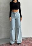 Blue Jeans Wide Leg High Waist Palazzo Casual – Brand: My Jest Fashion – Women & Kids, Baby Clothes Wholesale – TheBS Women