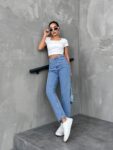 Mom Jeans High Waist Straight Leg – Brand: My Jest Fashion – Women & Kids, Baby Clothes Wholesale – TheBS Women