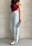 Blue Mom Jeans High Waist Casual Streetwear – Brand: My Jest Fashion – Women & Kids, Baby Clothes Wholesale – TheBS Women