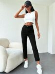 Black Mom Jeans High Waist Cropped Straight Leg – Brand: My Jest Fashion – Women & Kids, Baby Clothes Wholesale – TheBS Women
