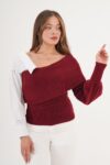 Sweater With Off Shoulder Neckline – Brand: Lustrin – Women & Kids, Baby Clothes Wholesale – TheBS Women