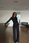 Elegant Slim Fit Suit With Palazzo Pants - Brand: EYYO ATELIER - Women & Kids, Baby Clothes Wholesale - TheBS Women