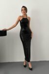 Sequined Bodycon Dress With Halter Neck - Brand: Elisa - Women & Kids, Baby Clothes Wholesale - TheBS Women