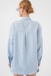 Oversize Linen Shirt – Blue – Brand: Bigdart – Women & Kids, Baby Clothes Wholesale – TheBS Women