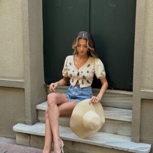 Embroidered Crochet Blouse - Brand: Topshow - Women & Kids, Baby Clothes Wholesale - TheBS Women