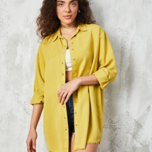 Oil Green Basic Tencel Shirt - Brand: First Angels - Women & Kids, Baby Clothes Wholesale - TheBS Women