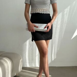 Striped Skirt With Ruched Striped Blouse - Brand: Topshow - Women & Kids, Baby Clothes Wholesale - TheBS Women