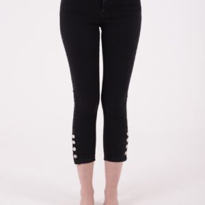 Four Button High Waist Skinny Jeans - Anthracite - Brand: XLove - Women & Kids, Baby Clothes Wholesale - TheBS Women