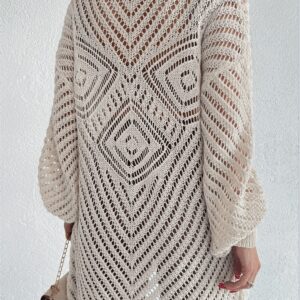 Long Cardigan With Openwork Skirt And Tassels - Brand: Maxi Modena - Women & Kids, Baby Clothes Wholesale - TheBS Women