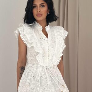 Frilly Button Dress - Brand: Elisa - Women & Kids, Baby Clothes Wholesale - TheBS Women